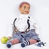 AN ANTIQUE DUMMY PUPPET. Operating the doll with a thread from the back (color falls, and minor Image - 1