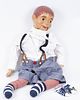 AN ANTIQUE DUMMY PUPPET. Operating the doll with a thread from the back (color falls, and minor Image - 2