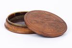 Tobacco box made of burl wood carved with the image of Napoleon, early 19th century Europe. The Image - 3