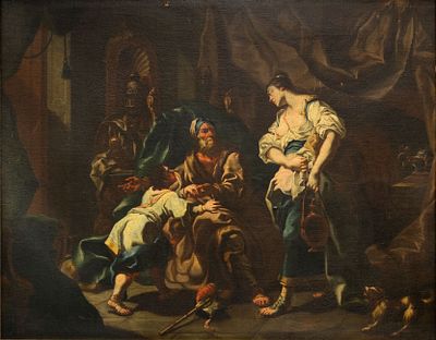 Giambettino Cignaroli (1706-1770), Banishment of Hagar and Ishmael. Oil on canvas 
70 x 90 cm 