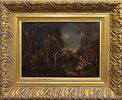 In the Manner of David Teniers the Younger (18/19th Century Flemish School), Peasant Fair. Oil Image - 1