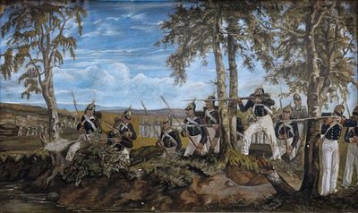 Attrib. Richard Knotel (1857-1914), Prussian Soldiers. Gouache on paper 
29 x 24 cm 
Notes: Set 