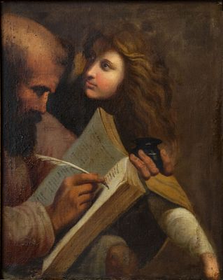 Unidentified Artist (18th Century), The Prophet. Oil on canvas 
62 x 75 cm 
Condition: For a 