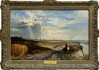 James Vivien de Fleury (1847-1902) A View from a Cliff. Oil on canvas 
1860 
Signed and dated Image - 1