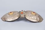 A Large Ottoman White Metal or low grade silver Buckle, Ottoman Empire, 19th Century. Circular Image - 2