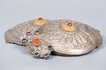A Large Ottoman White Metal or low grade silver Buckle, Ottoman Empire, 19th Century. Circular Image - 3