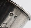 A Silver Beaker, Ottoman Empire, 19th Century. The sides engraved with flowers and scrolling Image - 4