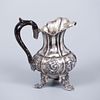 A Fine Silver Cream Jug, Austria, Alt Wien, 1850. Raised on four palmette shaped feet, the Image - 1