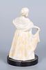 A Goldscheider White Marble Figurine, Vienna, Early 20th Century. Set on a black marble base. Image - 2