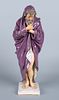 A Hochst Porcelain Figure of a Man in a Robe, Germany, 19th Century. Depicting a male figure Image - 1