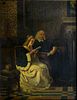 After Carl Riedel (1830–1906), His Reader. Oil on canvas. 
48 X 65 cm. 
Condition: For a full Image - 1