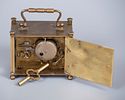 A Brass Carriage Clock, 19th Century. Rectangular structure with clean lines terminating in Image - 4