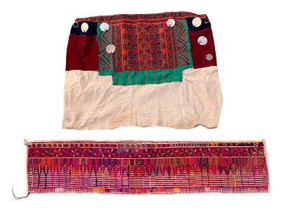 Two Embroidered Textiles, Palestine, First Half of the 20th Century. 1. A Palestinian 