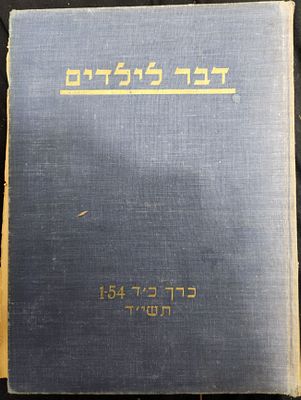 דבר לילדים - כרך כ"ד , תשי"ד, ספטמבר 1953 עד ספטמבר 1954, שנה רביעית להקמת המדינה, חלק מהשערים