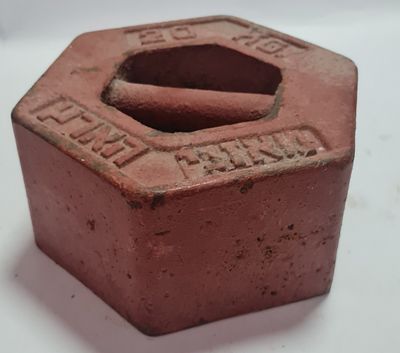 משקולת ישנה 20 ק"ג " מאזני הארץ " מידות :