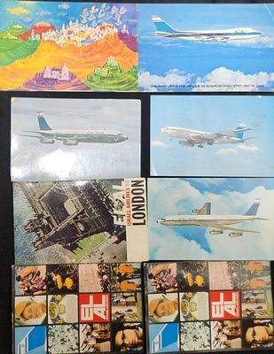 לוט 7 גלויות של חברת התעופה אל-על, שנות ה-60 וה-70