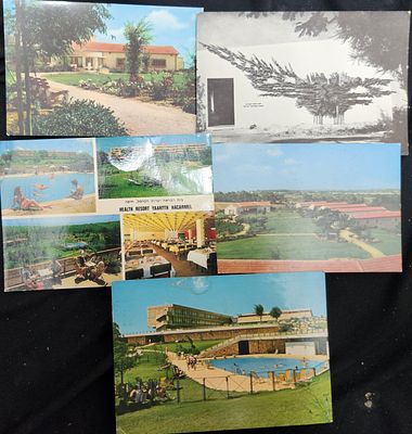 לוט 5 גלויות בתי הבראה של ההסתדרות: שפרינצק בנצרת, ביתן אהרון לעובדי מדינה, יערות הכרמל שנות 