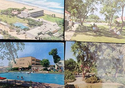 לוט 4 גלויות - מלון דולפין נהריה , בית ההבראה של קופ"ח שבי ציון במתכונת הקודמת , שנות ה-60, לא 