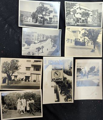לוט 6 צילומים מלון אטלנטיק ברח' בן יהודה בתל אביב, שנות ה-30