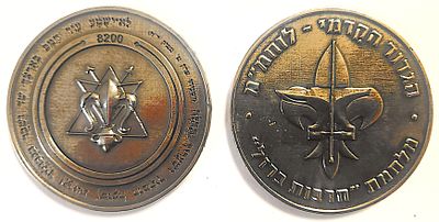 מדליה צהלית - יחידה 8200 , הגדוד הקדמי - לוחמ"מ - מלחמת חרבות ברזל . עשויה 