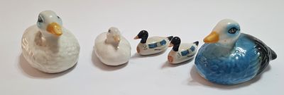 לוט 5 אווזים . הגבוה בניהם גובה - 7 ס"מ .