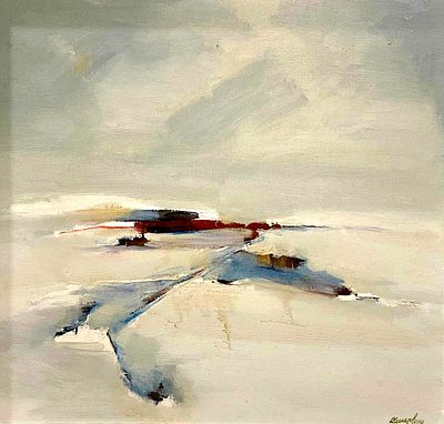 Dimitar Chehlarov (1934 - 2010). Winter Landscape, 2002, oil on canvas, 56x56 cm Signed and dated