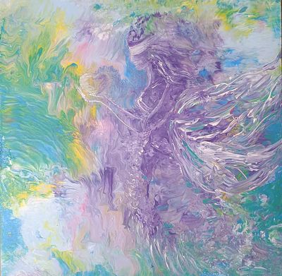 Aero Donna – Silvia Vlahova (b. 1959). Generosity, acrylic on canvas, 60x60 cm