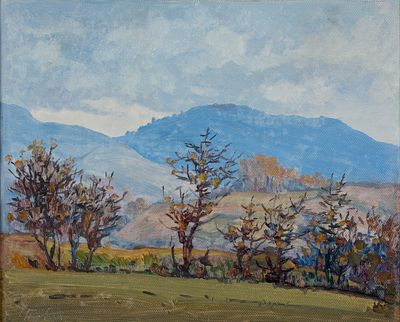 Ivan Trichkov (1892 - 1959). Mountain Landscape, 1930, oil on canvas, 22x28 cm Signed