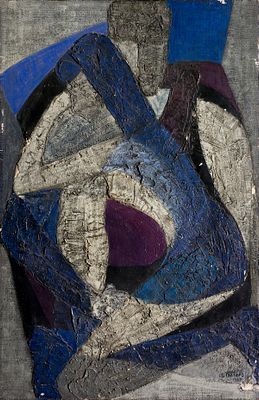 Dimitar Batoev (1920 - 1991). Embrace, 1967, oil on canvas, 100х65 cm Signed and dated
