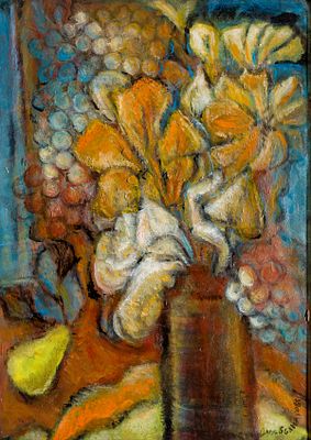 Olga Valnarova (1918 - 2012). Still life, 1988, oil on board, 54,5х39 cm Signed