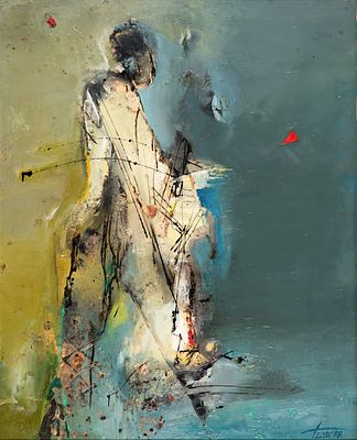 Nikolay Geshev – Gesh (1970 - 2002). Escape, 1988, oil on hardboard, 85х70 cmSigned and dated