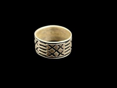 טבעת כסף סטרלינג 925 חתומה וינטג' מידה US 9