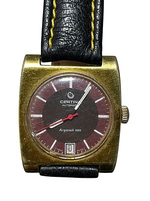 שעון CERTINA ARGONAUT 220 AUTOMATIC סרטינה אוטומט וינטג עובד . דגם ARGOUNT 220 
תאריכון ב6 
לוח 