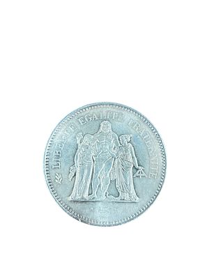 מטבע כסף 50 פרנק FRANCS צרפתי 1978 . משקל 30.1 גרם 
כסף 900 
מצב כחדש