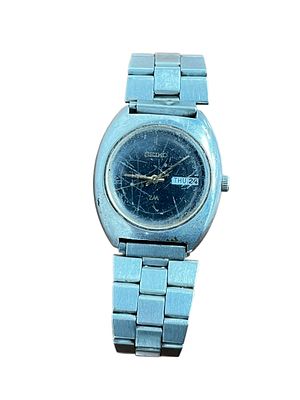 שעון SEIKO דגם LM ישן אוטומט עם פונקציית תאריך ויום בשבוע כולל רצועה דגם 6606-6001 לא במצב עבודה