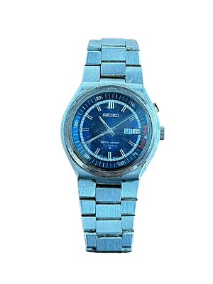 שעון יד תוצרת SEIKO דגם BELL-MATIC עם פונקציית תאריך יום ושעון מעורר 
כולל רצועה מקורית 
דגם 