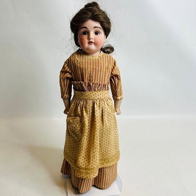 Antique Kestner 154 Shoulder Head Doll, approx. 16 inches, chipped fingers, sawdust leaking 