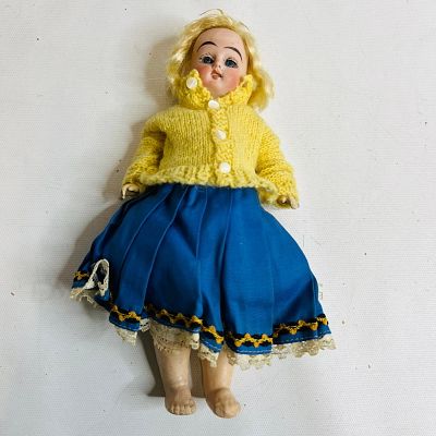 Heubach Koppelsdorf bisque head Doll, with incised horseshoe mark, approx. 8 inches 