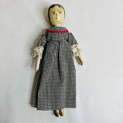 Antique Penny Wooden Doll, approx. 12 inches ------------------ please review all pictures 
