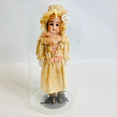 Heubach Shoulder Head Doll with Glass Dome. Heubach Shoulder Head Doll, Koppelsdorf Germany 
