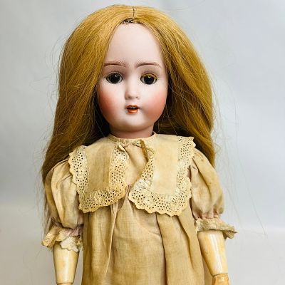 Alt, Beck and Gottschalck (ABG) Bisque Socket Head Doll, approx. 17 inches, body stamped Made 