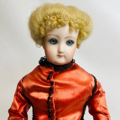 Artist Reproduction French Fashion Doll with Kid Body made in 1983, approx. 17 inches, artist 