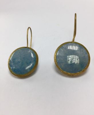 עגילים גולדפילד קוורץ 
11 גרם 2.5 ס"מ