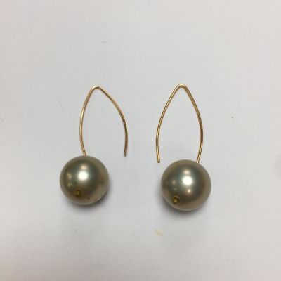 עגילי פנינות פנסי מדהימות סוגר גולדפילד 
13 גרם