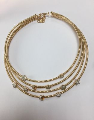 ענק 925 סטרלינג מצופה זהב ורוד 14K עם שיבוץ של זרקונים 
קוטר פנימי 12 ס"מ קוטר חיצוני 15 ס"מ 