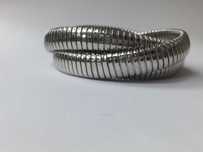 צמיד TESSITORE 
925 סטרלינג כסף מצופה רודיום איטלקי 
3 צמידים מחוברים גמישים 55.7 גרם 