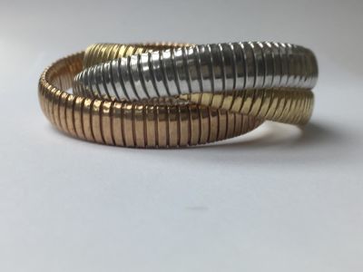 צמיד TESSITORE 
925 סטרלינג כסף מצופה רודיום איטלקי / כסף ציפוי זהב צהוב / כסף ציפוי זהב ורוד 

