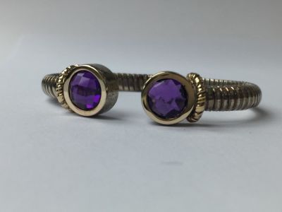 צמיד גרם TESSITORE 17.5 
925 סטרלינג כסף מצופה רודיום איטלקי משובץ בעמיתיסט 
עם תושבת 