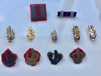 לוט 11 תגים וסיכות צה"ליות. 
פריטים ישנים ומעניינים.