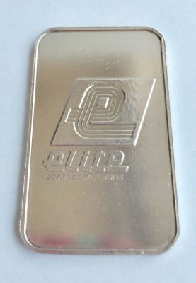 מטיל כסף טהור מוטבע 25 גרם. שחוק קצת